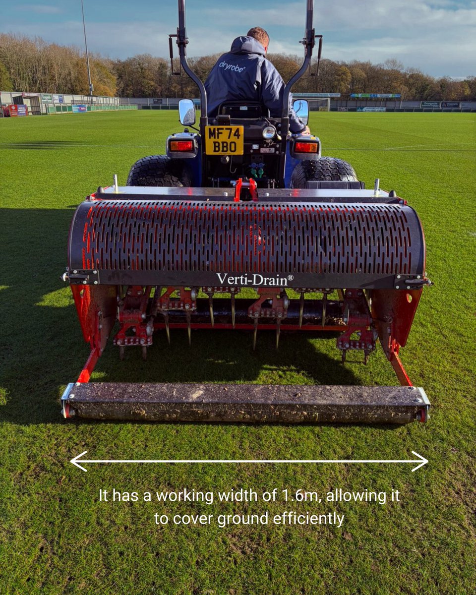 greenergrounds's tweet photo. We have officially upgraded 🚨 meet our new verti-drain 7416, providing even better results than our previous 7316 🌱 https://t.co/h1f6oTu9Dc