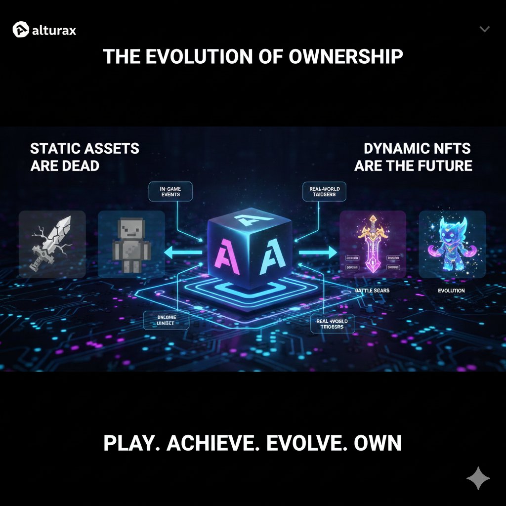 onchainajay's tweet photo. Let's be honest: The biggest hurdle for Web3 gaming isn't blockchain, it's boring NFTs.

Players want more than static JPEGs. They want items that live, breathe, and evolve with their gameplay. And that's precisely why my eyes are glued to @alturax 

They aren't just building another marketplace; they're crafting the foundational tech for Smart NFTs. Imagine:

A weapon that gains battle scars and power as you level up.

A collectible that visually transforms based on your in-game achievements.

An asset that reacts to real-world events.

This dynamic functionality is the game-changer. Altura is providing the infrastructure for truly interactive digital ownership, bridging the gap between traditional gaming immersion and Web3's power.

Static assets are dead. Dynamic, player-driven ownership is the future.

Do you think Smart NFTs are the required spark to ignite mainstream Web3 gaming? Let me know 

#Altura #Web3Gaming