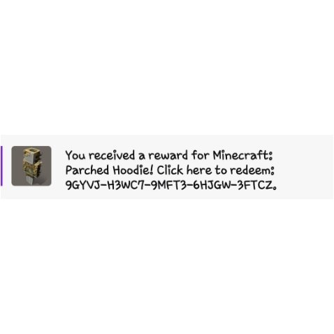 yunaaaa______'s tweet image. falls irgendwer kein Twitch hat &amp;amp; diesen Code will (ich glaube der ist für die Bedrock Version) dann gönnt euch. Falls der Code benutzt wurde, bitte einmal bescheid geben.

#Minecraft