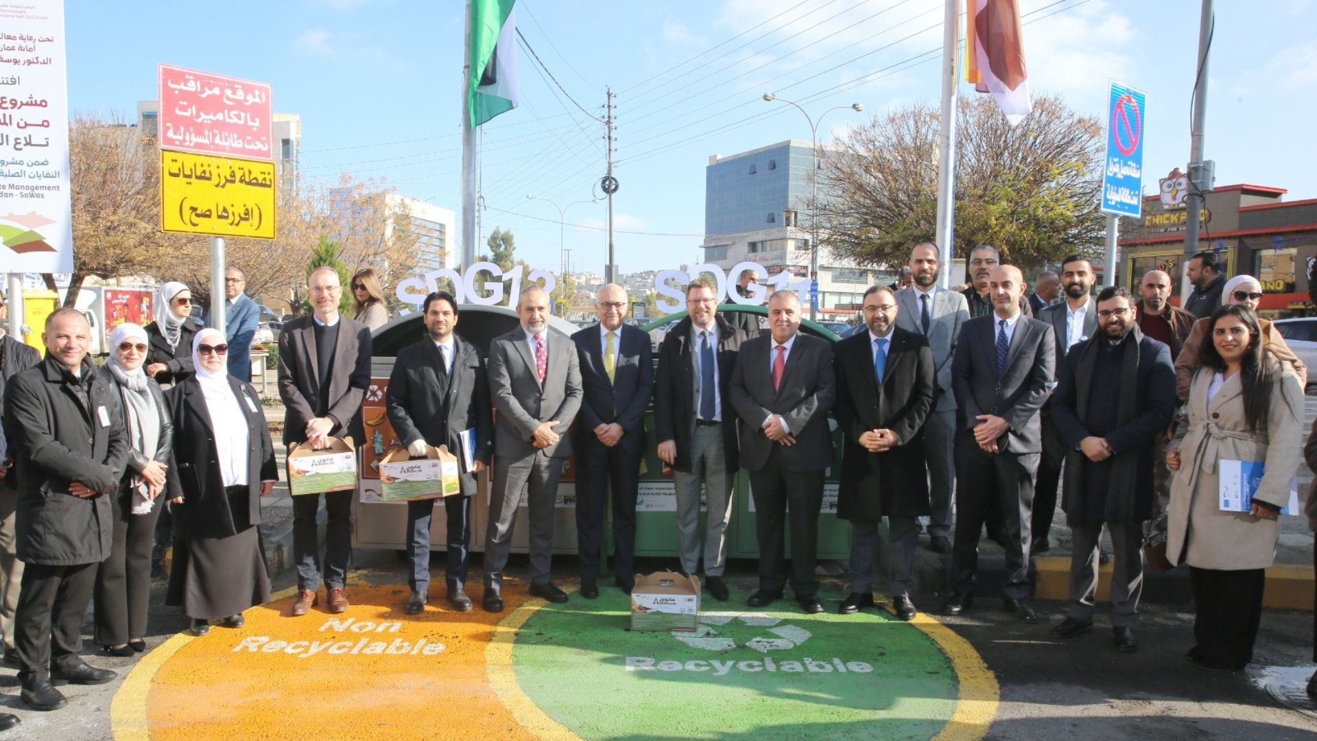 أمانة عمان تطلق مشروع إدارة النفايات الصلبة في سوق السلطان بتلاع العلي #بترا 