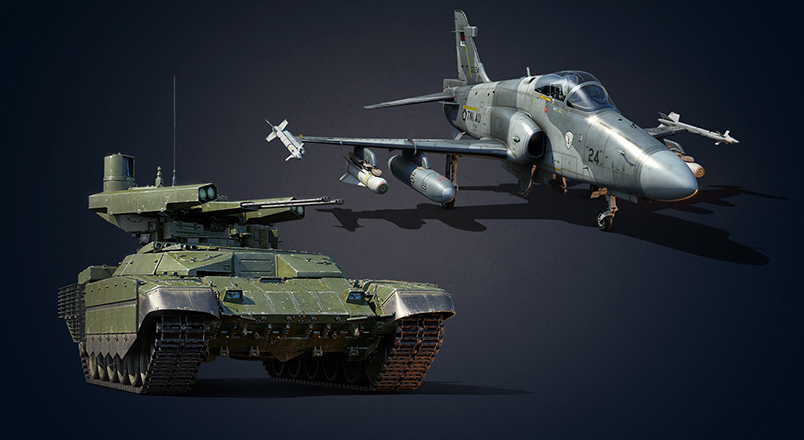 WarThunderJP's tweet photo. 大型アップデート「#LineofContact（ラインオブコンタクト）」からすぐに利用可能なプレミアム兵器の特典付き事前予約兵器を逃さないようご注意ください！
🇮🇩Hawk 209 Pack
🇷🇺BMPT-72 "Terminator-2" Pack
購入はこちら👉https://t.co/RckdLDjdZg #WarThunder #WarThunder_JP https://t.co/vPTYod1K11