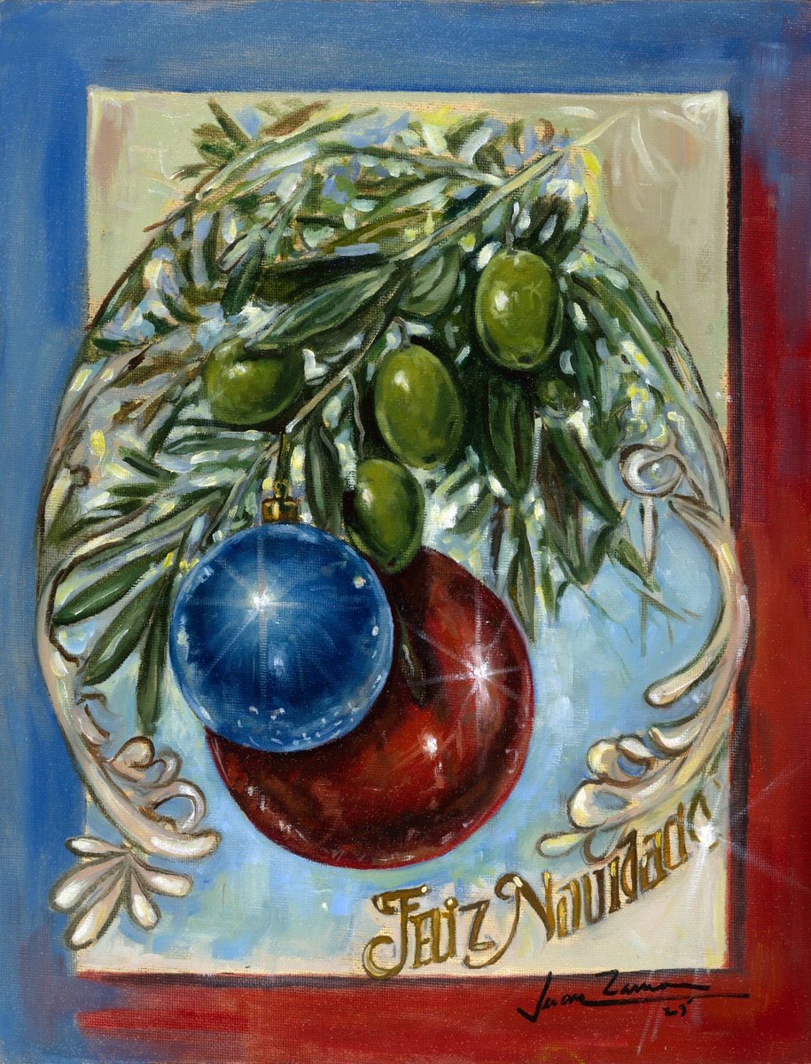 Nuestra felicitación de Navidad llega este año ilustrada por Juan Francisco Martínez Zamora: una obra cargada de simbolismo, con nuestros colores y el olivo como mensaje de paz y esperanza.

Gracias por tu arte y cercanía con nuestra Cofradía. 

#CofradíasVM #CofradíasMLG