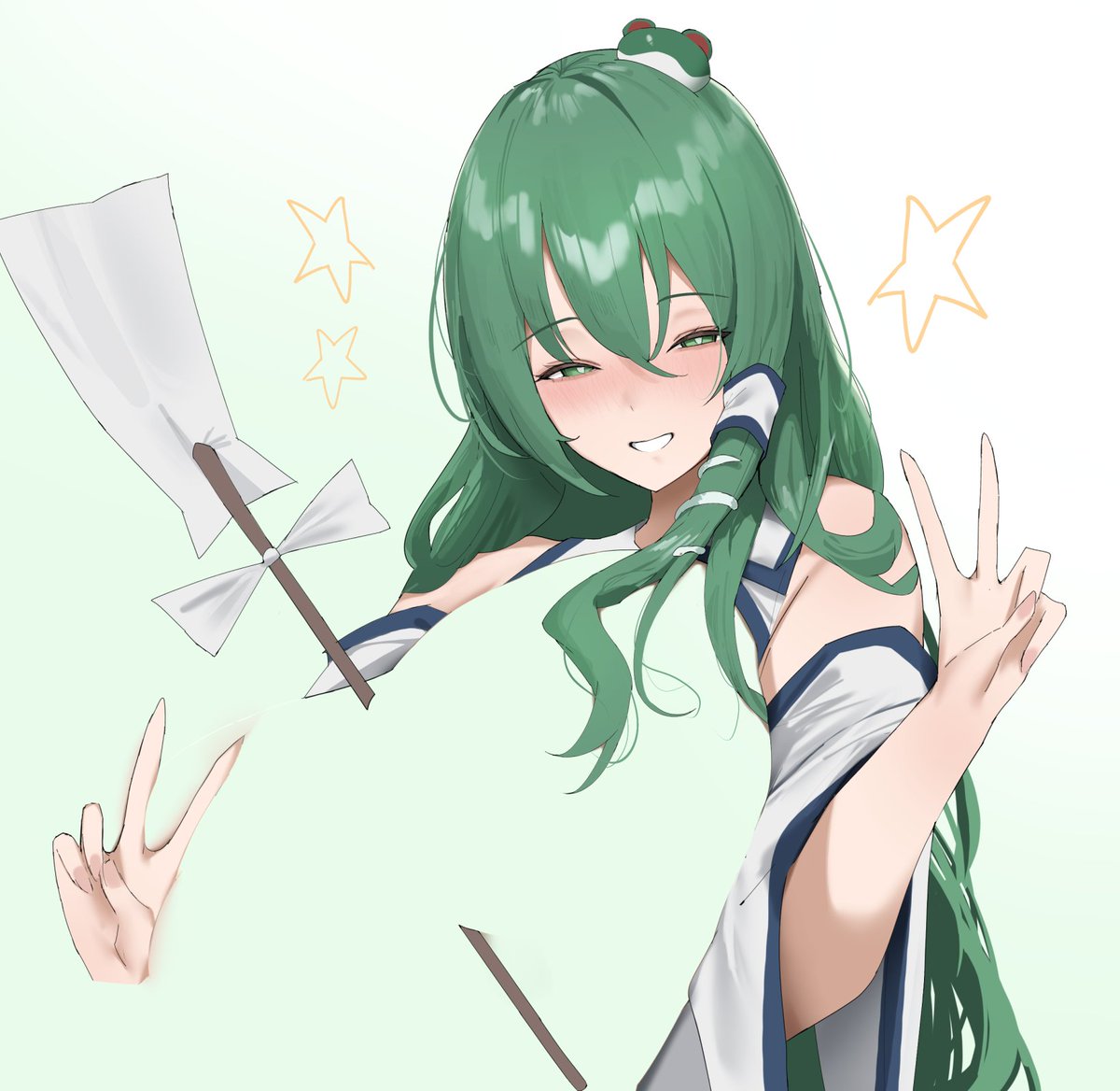 東風谷早苗 「」|258nのイラスト