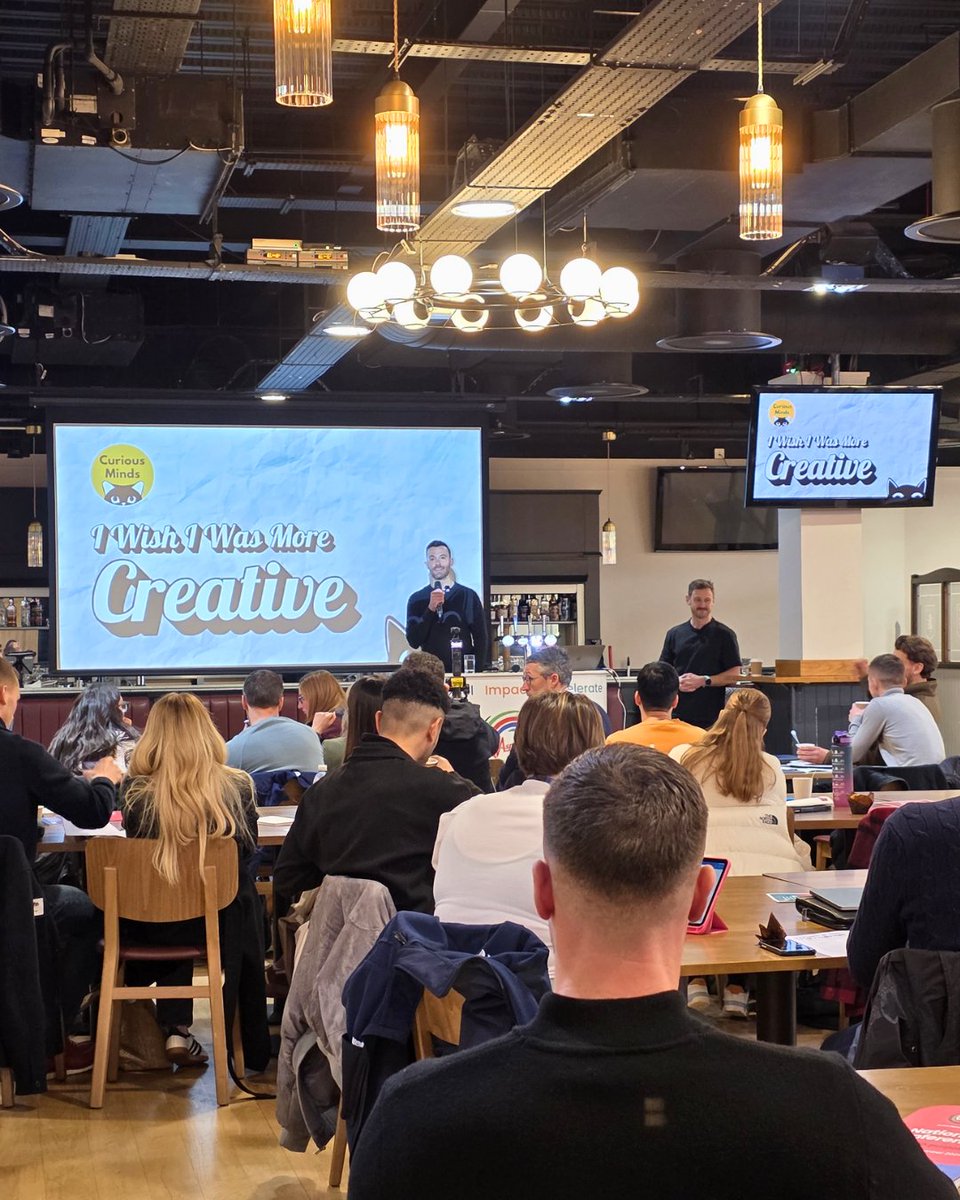 aspire_partners's tweet photo. At the AAP Conference 2025, Gareth and David from Curious Minds led the “I Wish I Was Creative” workshop, introducing their Three Cs Framework. Through practical activities, partners explored how connection, curiosity and creativity strengthen teams.

#AAPConference25 https://t.co/S1X4XLcWMu