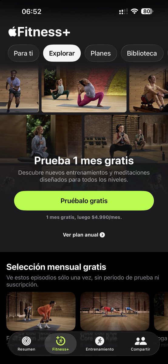 navarretefe's tweet photo. Ya está disponible Apple fitness+ en chile 🇨🇱🎉 https://t.co/5YCOt6RaQ6