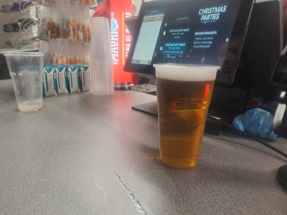 KiosksAFC's tweet photo. Big step at Pittodrie 🍺
Alcohol trial yesterday in the kiosks went well. A couple of teething issues (expected), plenty of learnings, and after 40+ years with no booze, we’re happy. Progress.
#AFC #Pittodrie #Matchday #StadiumOperations #Progress #BaxterStorey https://t.co/MjlTwmNNff