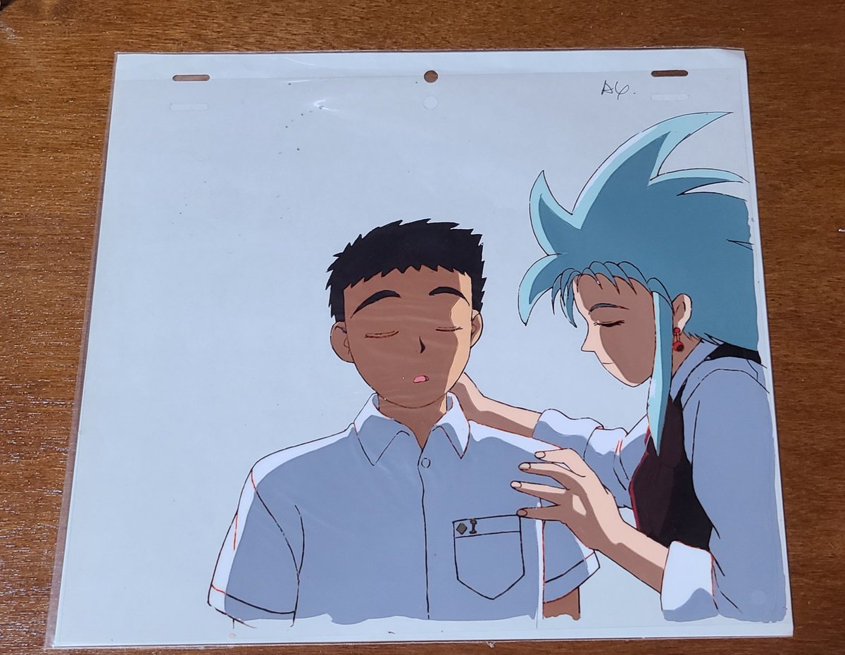 天地を貼っていきましょう #天地無用 今回はセル画です。 書き込みの