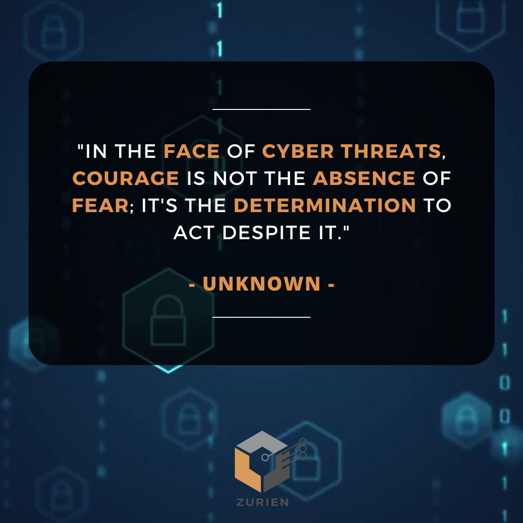ZurienTech's tweet photo. 🏆 "The best defenders never relax. Mondays are for setting the tone—vigilant and resilient."

#MondayMotivation #CyberSecurity #InfoSec https://t.co/R7R7hKjemE