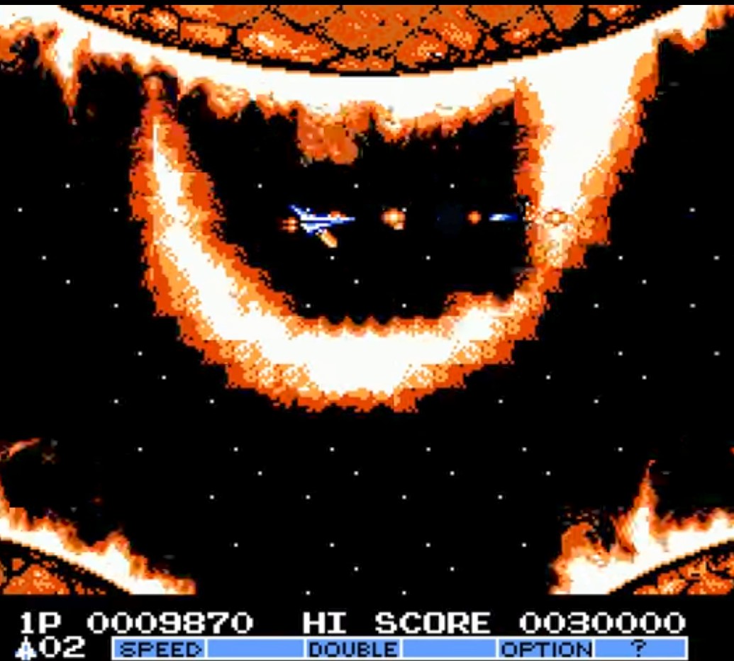 fami_maga2's tweet photo. 『グラディウスⅡ』は、1988年12月16日にコナミよりファミコンで発売

アーケード版をほぼ再現した良移植。進化したパワーアップシステムは多彩になり、ゲーム内容、サウンド、グラフィックと全てにおいて格段の改良。ファミコンの性能の限界に挑戦したコナミの意欲作。発売後は圧倒的な支持を受け、大ヒット!!