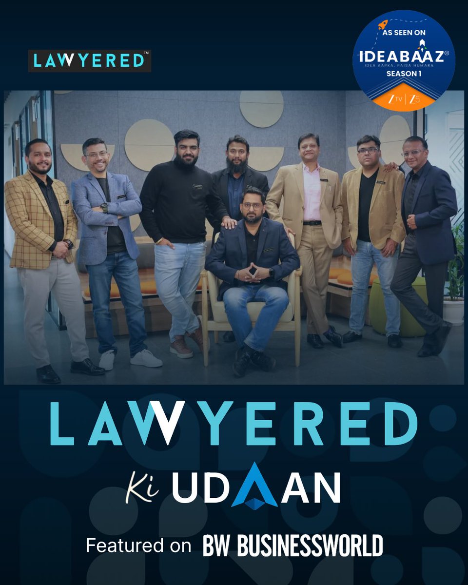 Proud moment worth sharing! Our record-breaking ₹8.5 Cr deal on <a href="/_Ideabaaz_/">Ideabaaz</a> is now featured in <a href="/BWBusinessworld/">BW Businessworld</a> 
👉 Read the full story here:
businessworld.in/article/lawyer…

#Lawyered #LegalTech #StartupEcosystem #BharatBuilt #HistoryIsMade #Ideabaaz #BharatKaApnaStartupManch