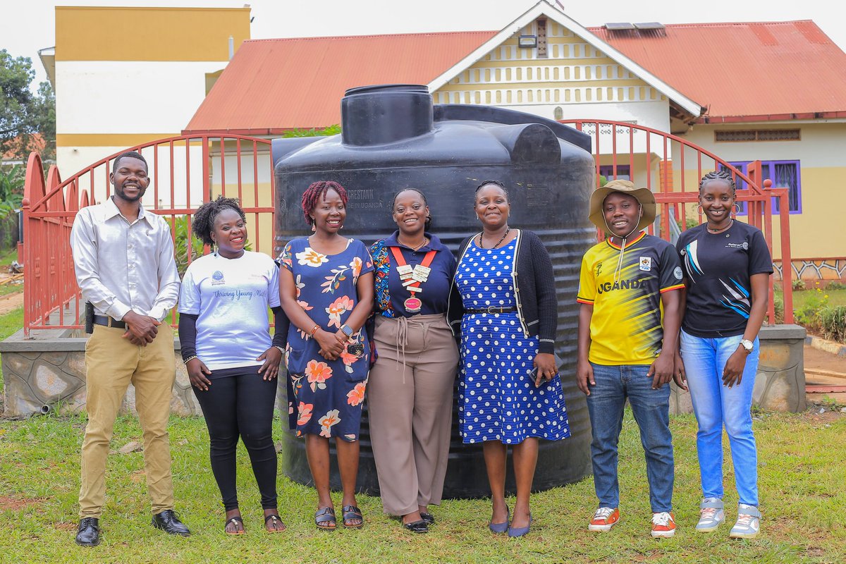 On Saturday, we successfully held our project at the wamukisa youth center, where the girls were trained in different skills, equipped them with a water tank which will provide the place with enough water. 
Huge thanks to our dear partners and mother club for the support.
