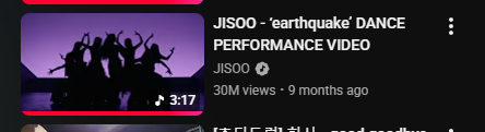Chicu90561251's tweet photo. The Earthquake dance performance video has reached 30 million views on YouTube! Keep streaming, and don’t forget to stream the Earthquake MV to reach 100 million before its one-year anniversary.
#JISOO #BLACKPINK #Earthquake #Kpop #DancePerformance #StreamTo100M #blink https://t.co/5lERwUS39M