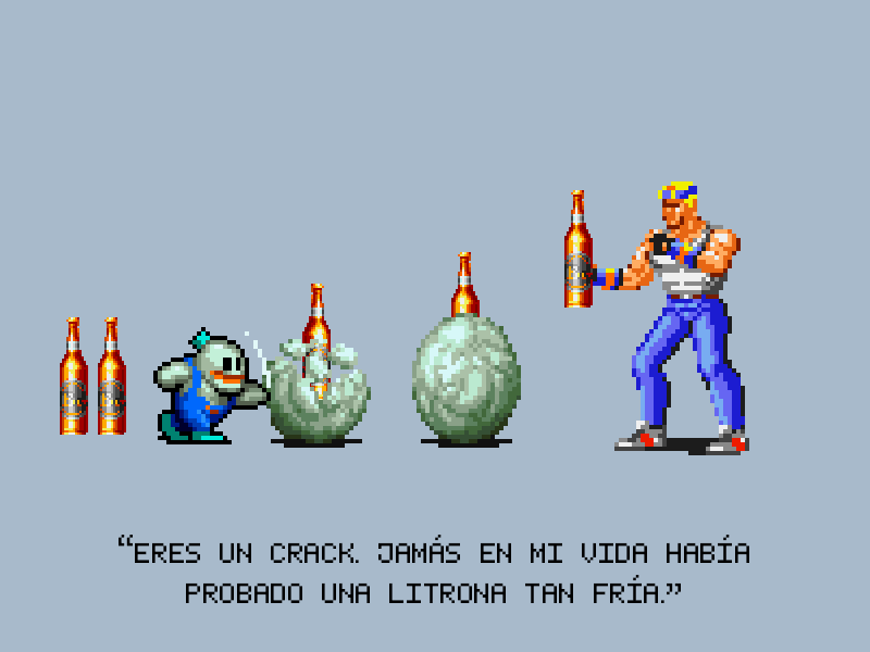 retrobitios's tweet photo. Es un tipo un tanto frío, pero es impagable como barman. 🍺 ❄️ 😎
#PixelArt #RetroGaming #InsertLaughs https://t.co/74iaApkIOz