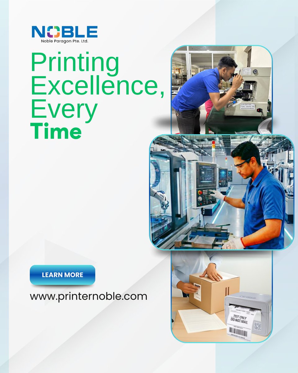 printernoble's tweet photo. Printing Excellence, Every Time
 
Noble Paragon is at the forefront of technological innovation, bringing cutting-edge solutions to meet the dynamic needs of businesses and individuals alike. With a focus on creativity, efficiency, and user-centric design.

#BusinessGrowth https://t.co/oinQUB2zBY