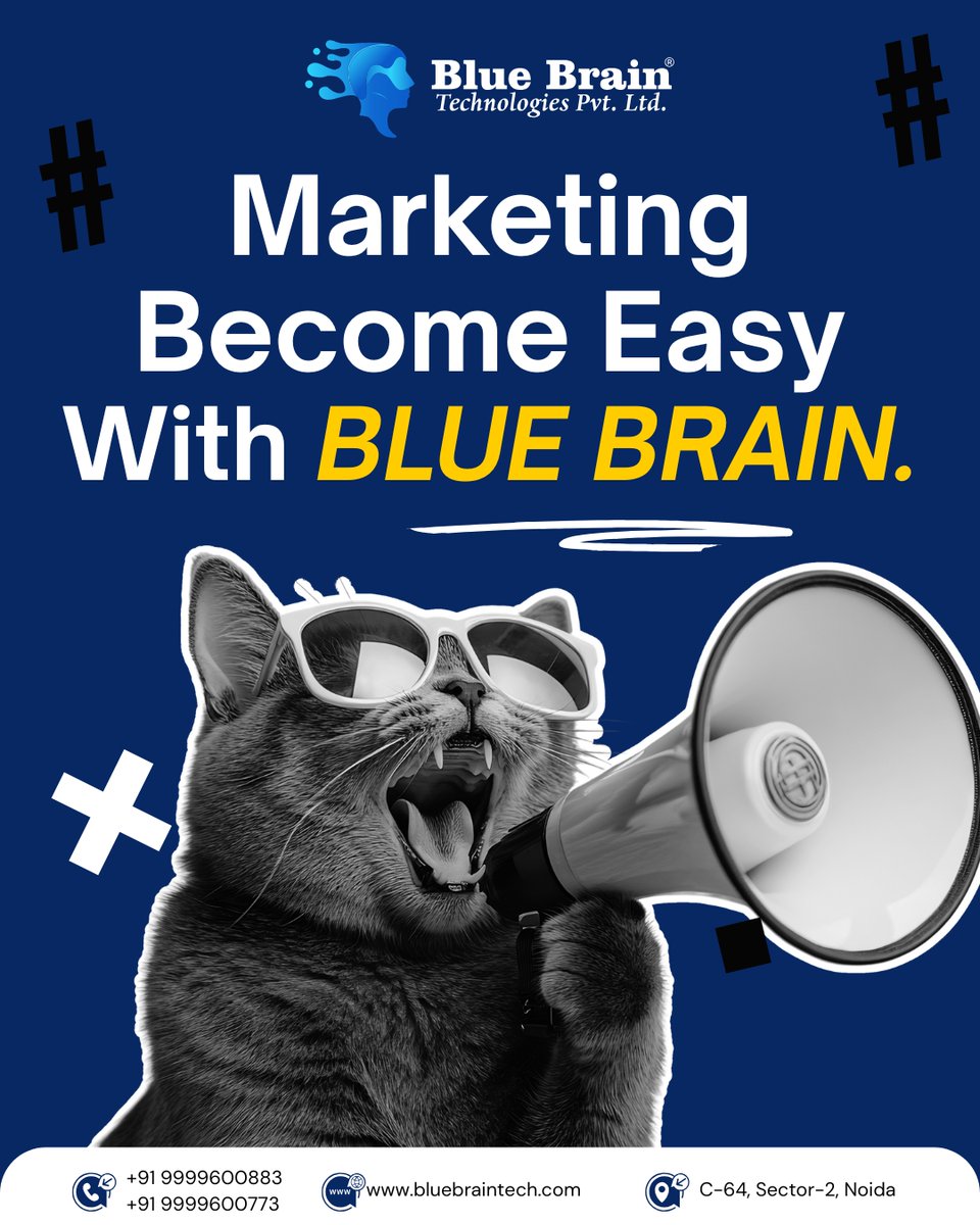 BlueBrainTech's tweet photo. Marketing made simple. Strategy that converts. 🚀

Think Blue Brain Technologies.

Visit - https://t.co/Q15ujz0370

#bluebraintechnologies #MarketingStrategy #businesstips #OnlineBusiness #SocialMediaMarketing https://t.co/CmptUV9Y8y