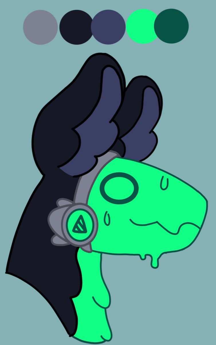 caepuppy's tweet photo. Drippy! He tastes like mint ice cream teehee https://t.co/u1KgmUX7dg