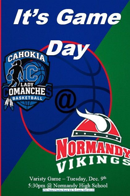 CoachH314's tweet photo. Game will played @ Normandy Middle School due to due to High School Gym getting renovated. https://t.co/OQ2BW4Y6BE