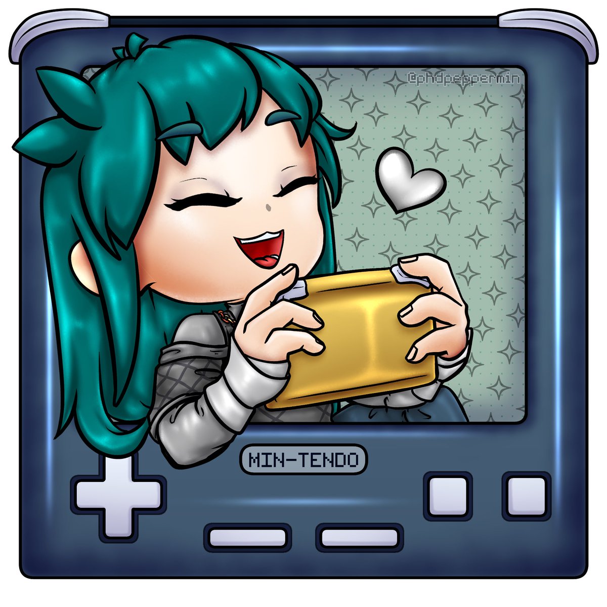 Doin some retro gamin, courtesy of <a href="/phdpeppermin/">@phdpeppermin.bsky.social</a>!
#metlart