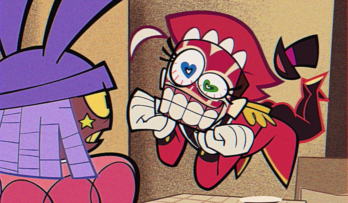 milkkirie's tweet photo. Who up having a date 
Screenshot redraw of Caine and Jax it's 2am if you see this peepee poopoo https://t.co/TVm8qY4O56