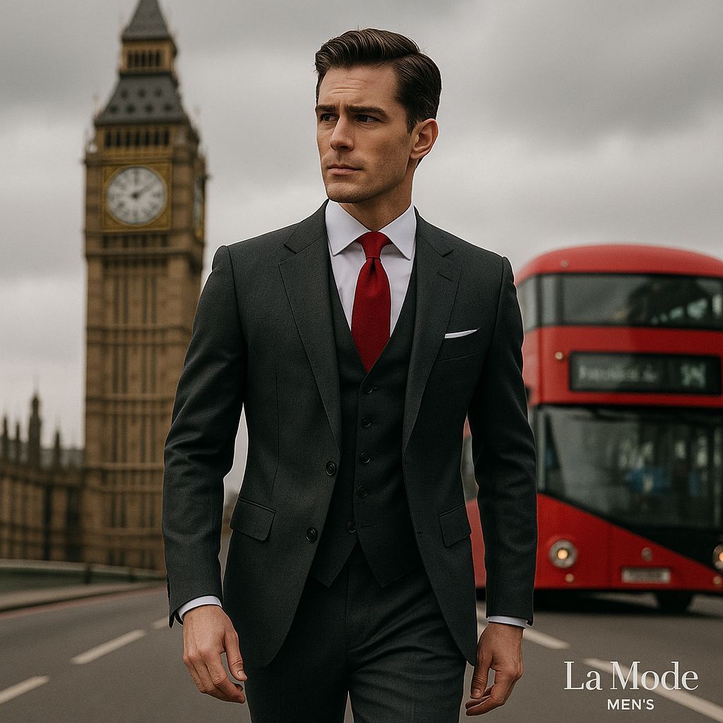 men_mode's tweet image. British precision. Global confidence.
Charcoal three-piece. White shirt. Red solid tie.
Timeless style—wherever business takes you. 🇬🇧

#LaModeMens #Menswear #BritishStyle #SuitUp #GlobalGentleman