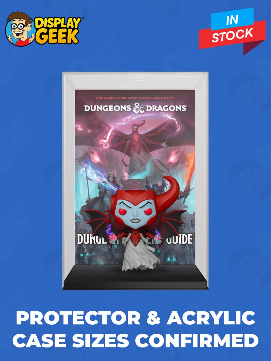 DisplayGeek's tweet photo. Protector sizes confirmed: Pop! Games 2024 Dungeon Master's Guide - Venger (Now in 0.60mm Protector OR 3mm Custom Acrylic Case!) 

#DisplayGeek #Funko #FunkoPops #PopProtector #DnD #DungeonMaster #Venger https://t.co/5VTsOvGQKE