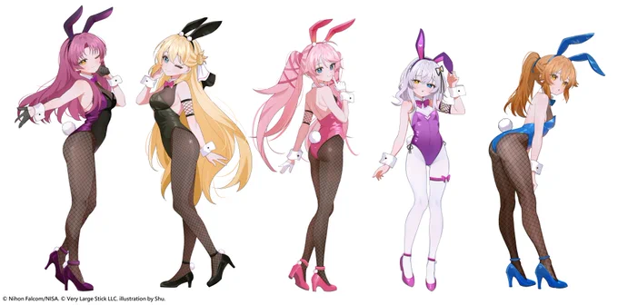 I drew all kinds of beautiful bunny girls for Trails beyond the Horizon ! If you like them, please feel free to check them out!