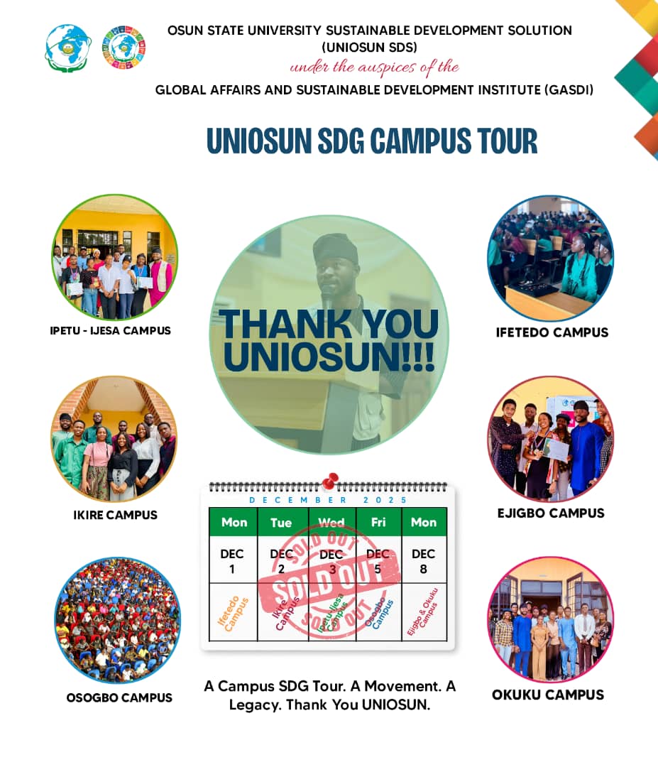 UNIOSUN Sustainable Development Solutions tweet media