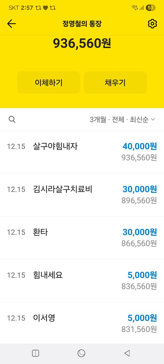 후원금 입금내역서 올립니다.
감사합니다..길아이 병원 치료비로 소중한 후원금을 보내주셨습니다..후원자님들의 따뜻한 사랑의 마음으로 보내주신 후원금 정말 고맙고 감사드립니다..다시한번 감사의 인사 올립니다..죄송합니다만 아직 부족합니다..조금씩 이라도 도와주십시요..리트윗 부탁드립니다