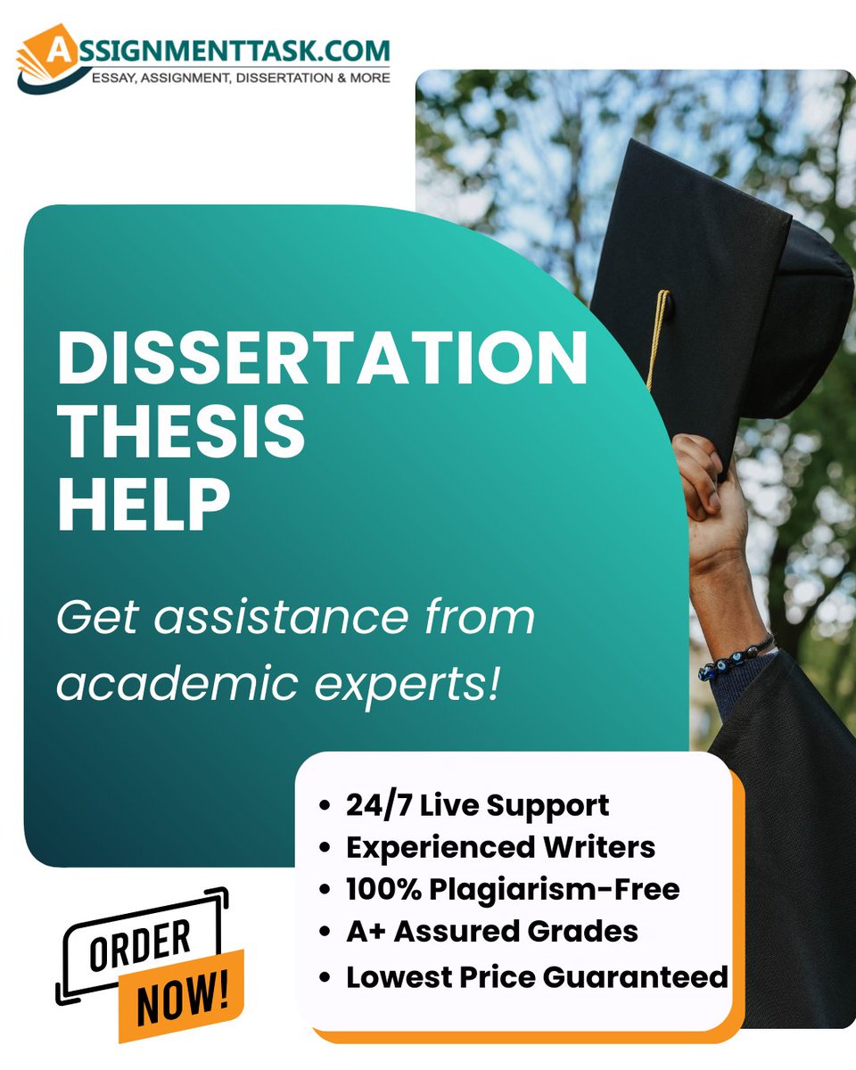 AssignmentTask's tweet image. Feeling overwhelmed by your dissertation?

Get Help: tinyurl.com/mrxzurvh

#DissertationHelp #ThesisWriting #AcademicSupport #ResearchHelp #StudentLife #GraduateStudies #PhDLife #MastersDissertation #ThesisTips #AcademicWriting #StudyMotivation #WritingHelp #assignmenttask