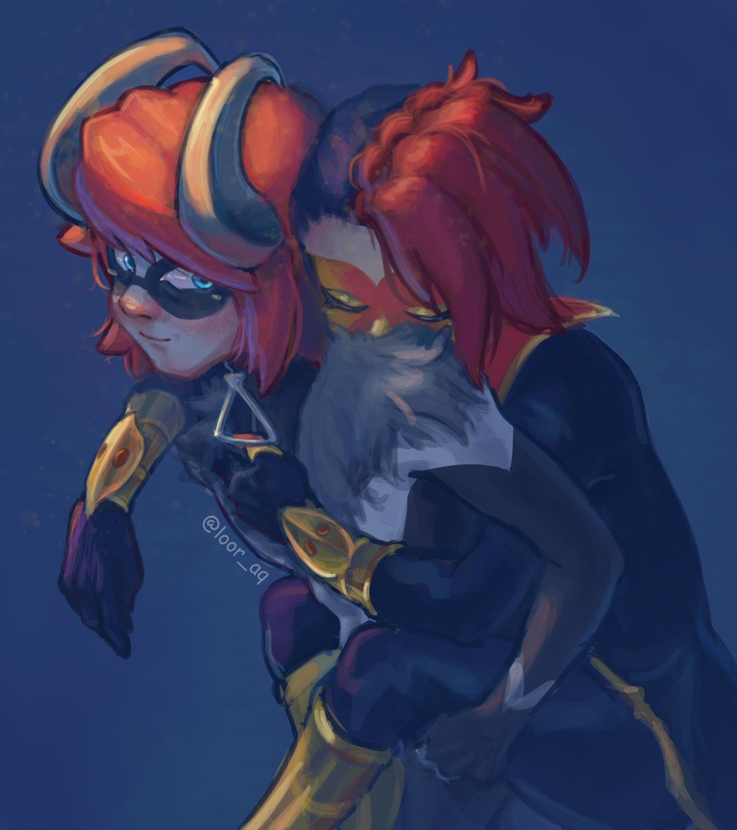 Loor_aq's tweet photo. 🐐🐓 I've had a sketch of this for a while I'm posting it here to make up for my inactivity. I'm also working on more Marcaniel stuff that I'll announce later :D  
#mlb https://t.co/BOtdhG2Emy