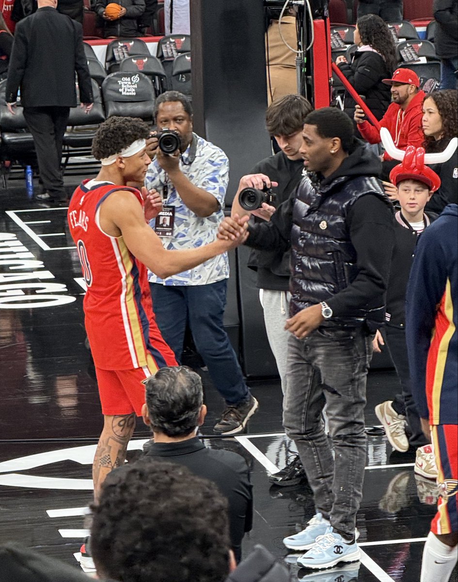 BallisLifeCHI's tweet photo. 19 year old Pelicans rookie Jeremiah Fears 20 points in New Orleans 114-104 win vs Bulls. First NBA game in home city for the former Joliet West Tiger, supported by dozens of family, friends, teammates and classmates @jeremiahfears2 https://t.co/KhR6xhF9tK