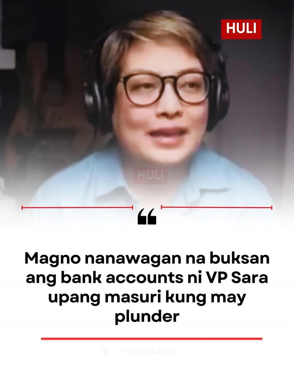 She is among those who filed a plunder case against the Vice President. Yet now she is demanding that the Vice President open her bank accounts. Why? Are you seriously asking the accused to voluntarily provide evidence for the case you already filed against her?