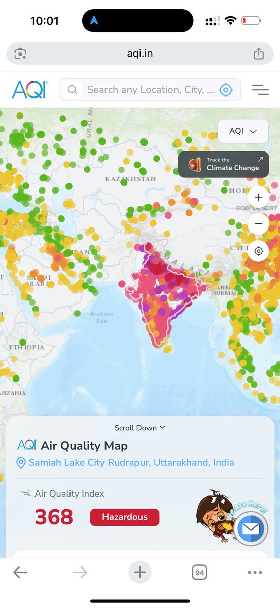 Today we were really pissed off with the AQI in Delhi NCR. We decided to go somewhere to get some relief. But the question was where. 𝐖𝐞 𝐭𝐡𝐨𝐮𝐠𝐡𝐭 𝐨𝐟 𝐠𝐨𝐢𝐧𝐠 𝐭𝐨 𝐁𝐡𝐨𝐩𝐚𝐥, assuming there might be some improvement.

Certainly, 𝐭𝐡𝐞 𝐀𝐐𝐈 𝐢𝐧 𝐁𝐡𝐨𝐩𝐚𝐥 𝐢𝐬