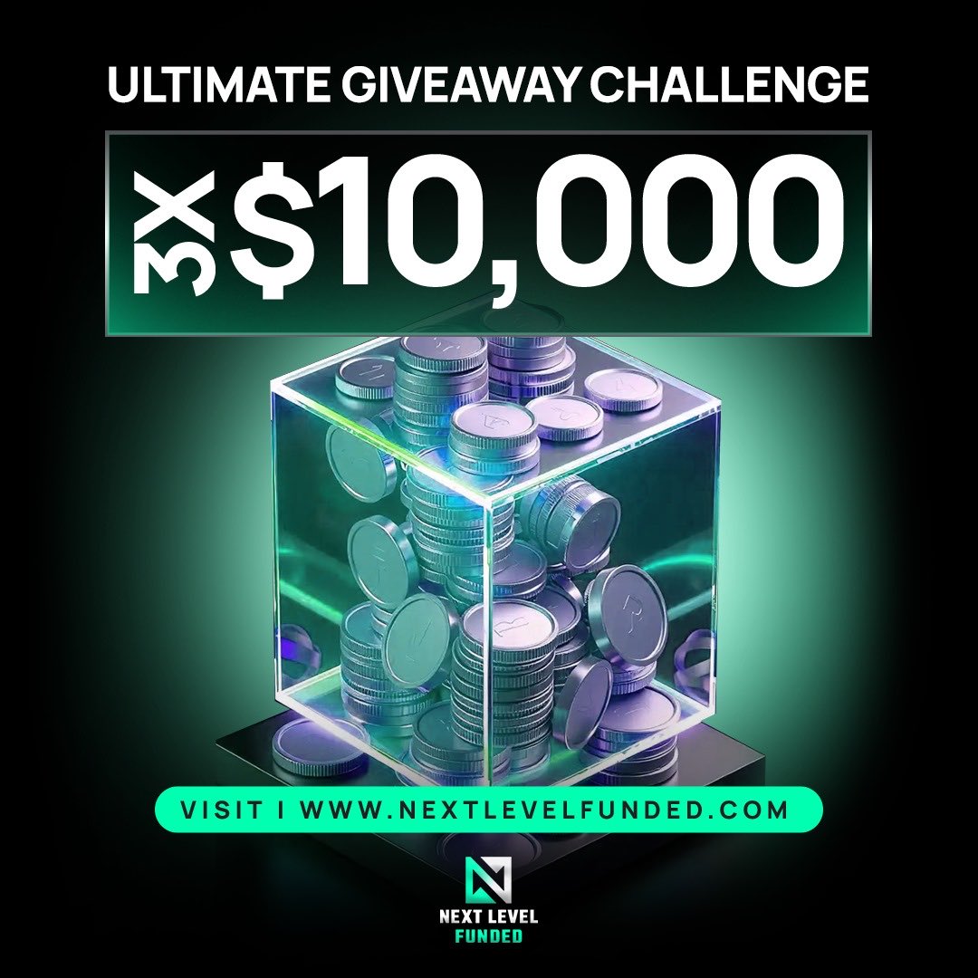 3×10k account giveaway 

1. Follow <a href="/NextLvlFunded/">Next Level Funded</a> <a href="/Mrvicck/">JOSH PIPS 📊</a> <a href="/Crtquinn/">QUINN</a>
<a href="/CRT_femme02/">Femme</a>

2. Like, Retweet and Tag 3 traders

Engage pinned post

Winners in 7 days