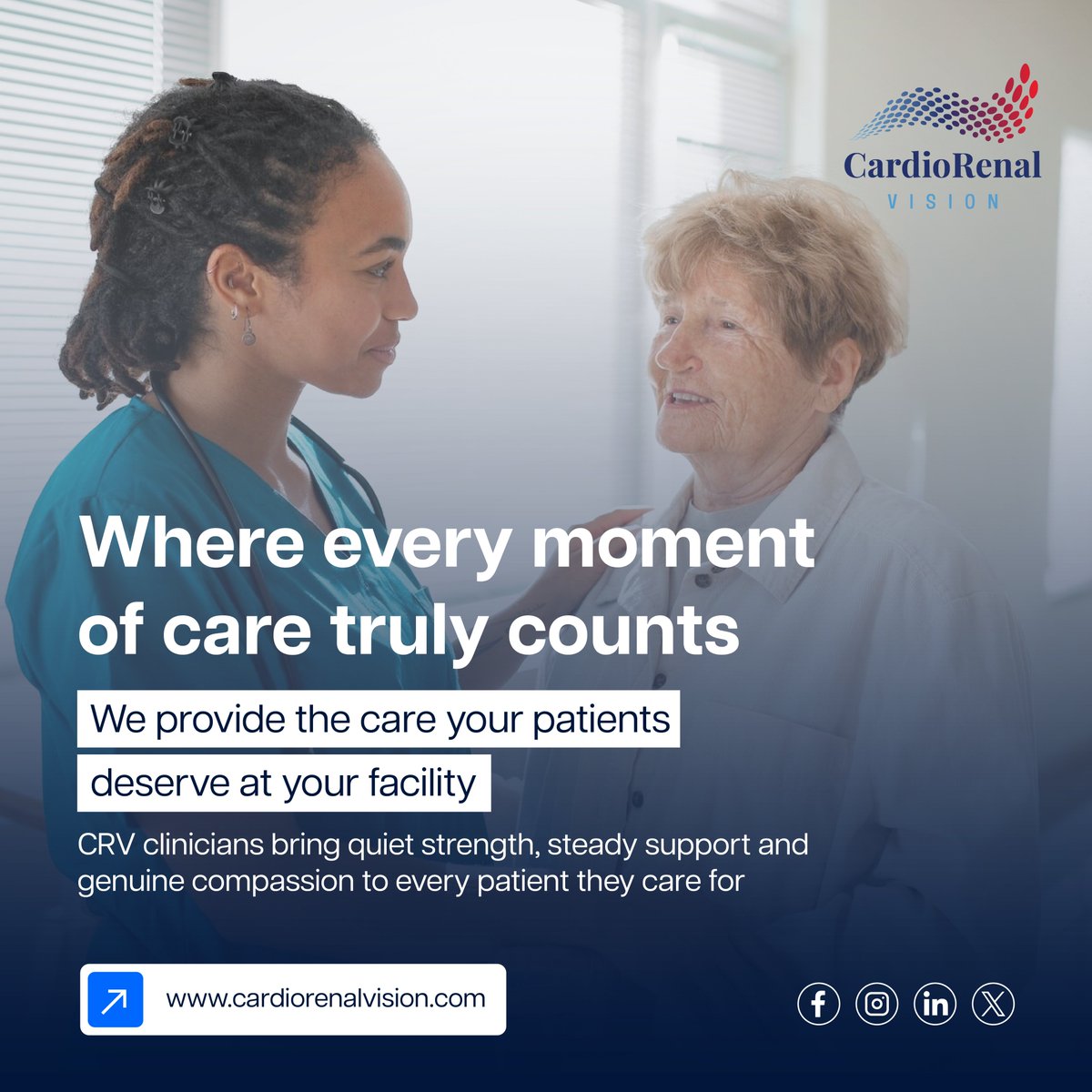 CardiacVision's tweet image. Every #patient has a story and every moment of care makes a difference #clinicians bring calm reassurance steady support and genuine compassion right at your facility so patients feel cared for heard and respected. Visit : bit.ly/4fI6GNt
#CardioRenalVision #PostAcuteCare