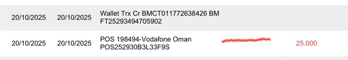 sim_7_'s tweet photo. @VodafoneOMN claming i didn't pay the bill. Here is the bill paid for October and November. @VodafoneGroup @VodafoneFdn @VodafoneDestek @VodafoneQatar @VodafoneUK https://t.co/LCEcmhyUvj