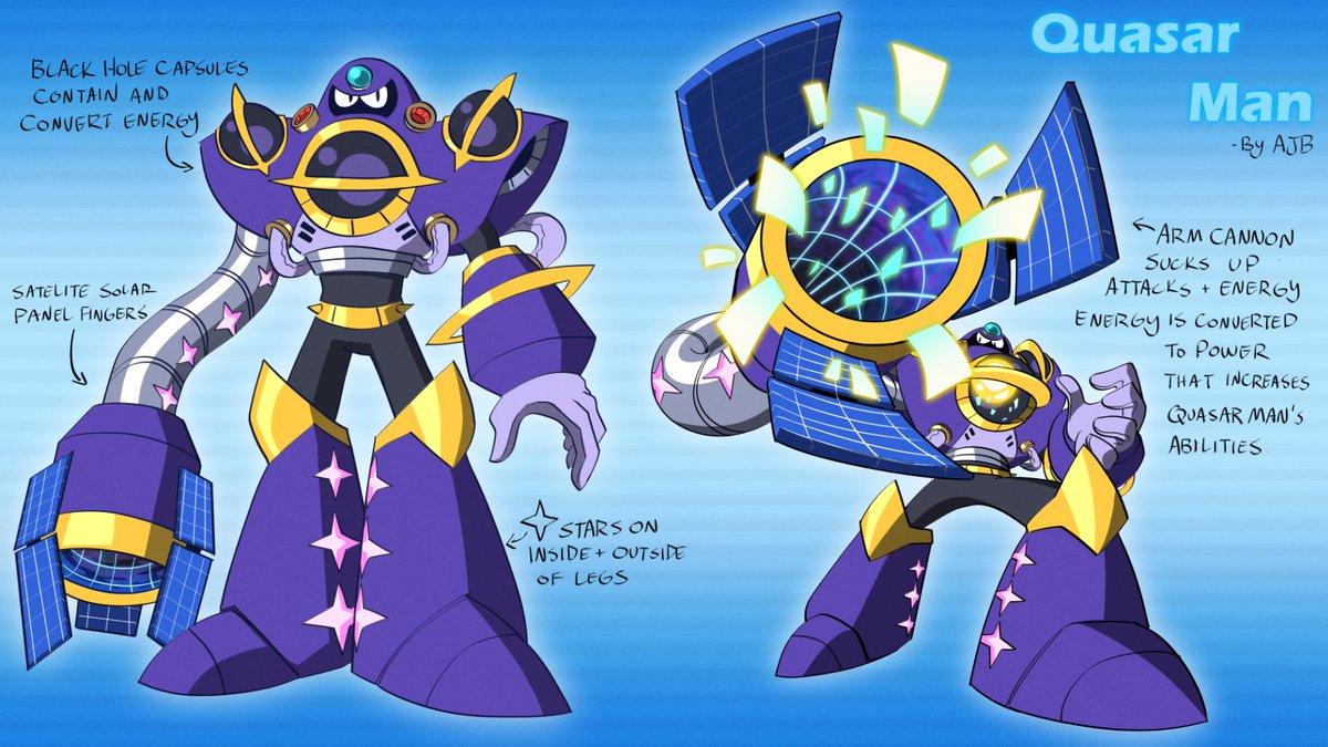 Robot Master Design: Quasar Man
#MegaManDO #DesignARobotMaster