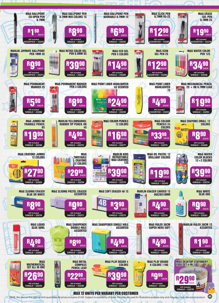 CosmeticConnec3's tweet photo. BACK TO SCHOOL, BACK TO SAVINGS
Fill your basket for less and save big on everyday favourites.
Available in-store and online while stocks last
Valid from 15 December 2025 to 31 January 2026
All stores across South Africa and Lesotho
Maximum of 12 units per variant per customer https://t.co/C8UTlab8ok