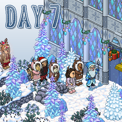 🎁7th Day of Christmas GIVEAWAY!🎁
Enter to win a festive room filled with furni, rares &amp; coins!🎅
- Follow <a href="/HabboQuestsWeb/">HabboQuests.co</a>
- Register on HabboQuests.co
- Repost and like
- Tag a friend or us!

Check out our Discord for more daily giveaways! discord.gg/habboquests