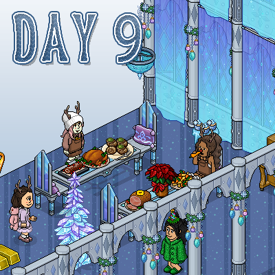 🎁9th Day of Christmas GIVEAWAY!🎁
Enter to win a festive room filled with furni, rares &amp; coins!🎅
- Follow <a href="/HabboQuestsWeb/">HabboQuests.co</a>
- Register on HabboQuests.co
- Repost and like
- Tag a friend or us!

Check out our Discord for more daily giveaways! discord.gg/habboquests