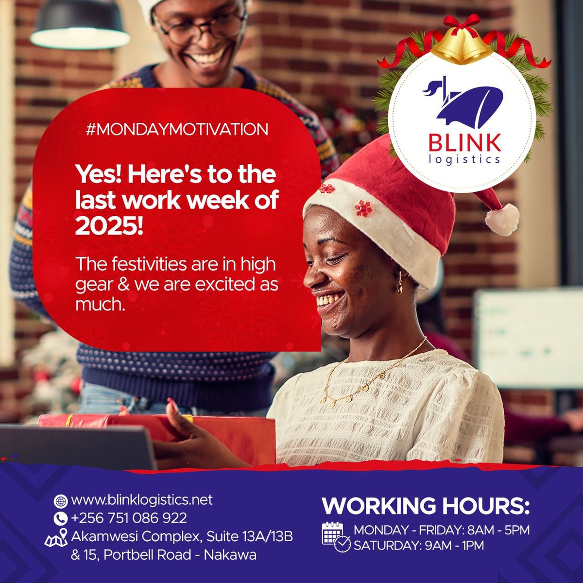 Yes! 

The final workweek of 2025 is here. Let's finish strong and step into the festivities with momentum. 

We're excited and ready!

#MondayMorning #MondayMotivation