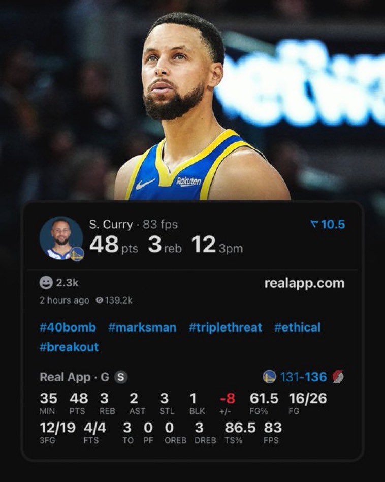 Steph curry at 37 just had 12 threes and guess what he got benched in clutch time and lost to the blazers fire this schizophrenic coach….