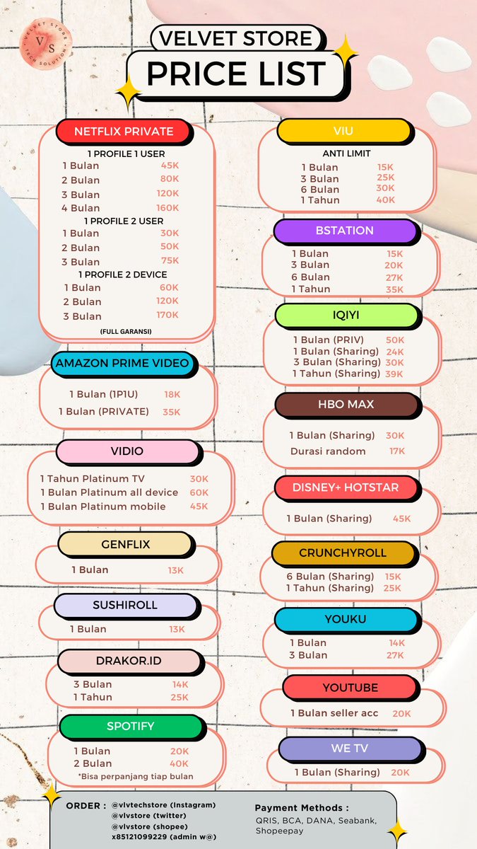 JUAL NETFLIX GMEET GDRIVE CANVA ICLOUD MS 365 tweet media