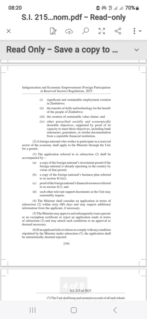 Reserved Sectors aim to promote local empowerment &amp; increase domestic participation in the economy. The successful implementation will ensure an empowered and prosperous upper middle income society by 2030.