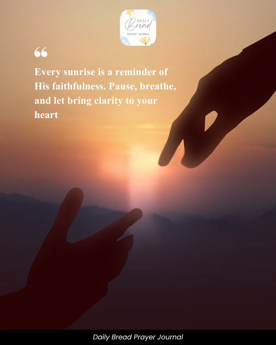 A new sunrise… a new reminder that His love is steady and sure.
Pause and let His truth fill your heart with clarity and calm.

#HisPromises #FaithReflections #ChristianMotivation #GraceNotes #DailyDevotion #RenewYourMind #ChristCentered #BlessedMornings #HeartAndScripture