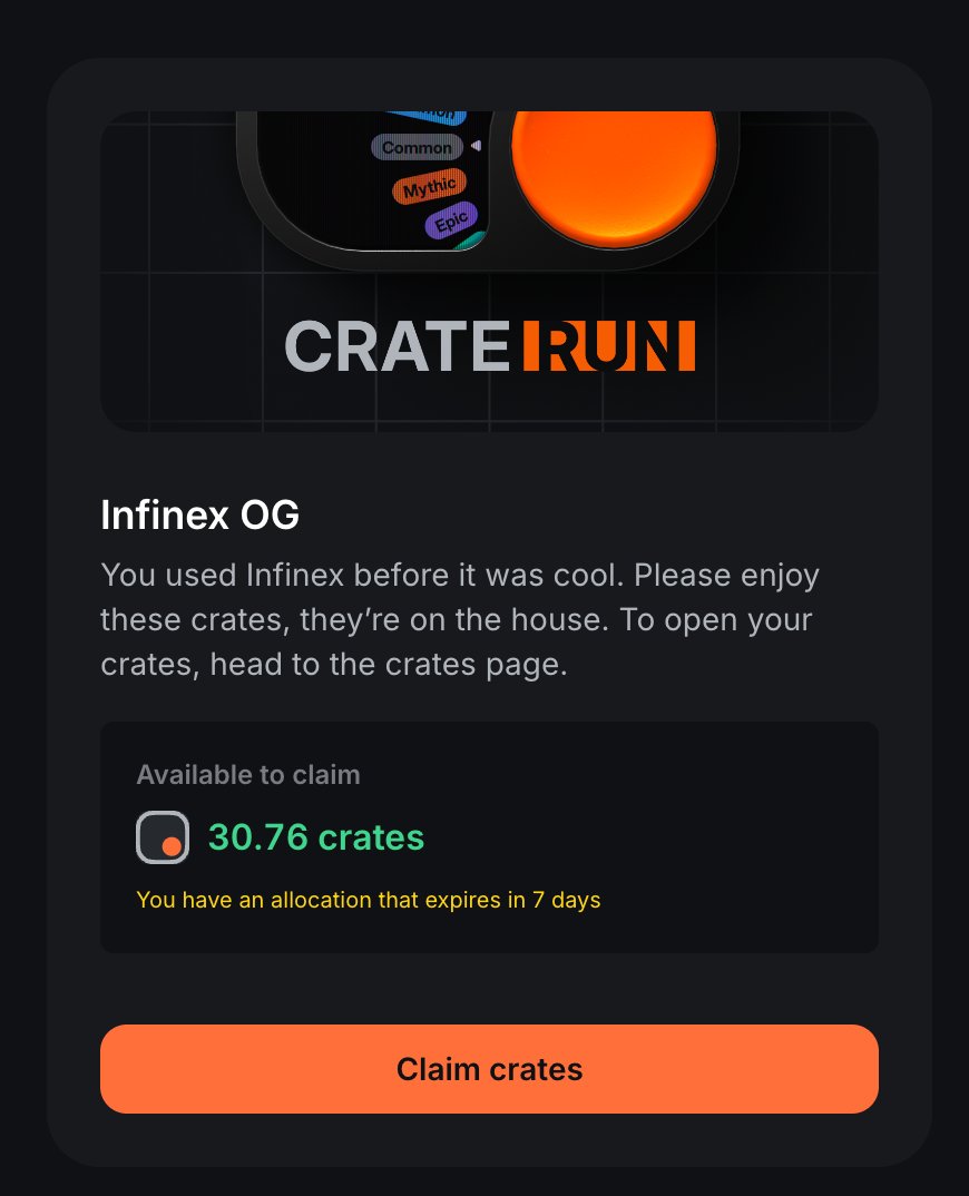 之前使用过swidge功能的可以看看空投箱子，我收到了30个箱子。