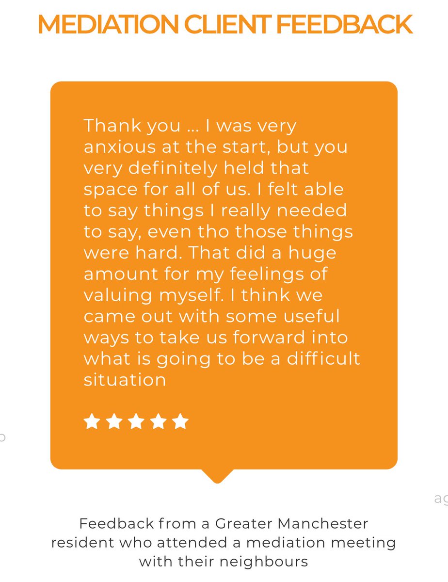 solutiontalkuk's tweet image. This feedback captures the heart of mediation.

Creating a calm, fair space helps people feel heard, speak honestly (even when it’s hard) and leave with confidence and practical ways forward. That’s why we do this work.

#CommunityMediation #ConflictResolution #SolutionTalk