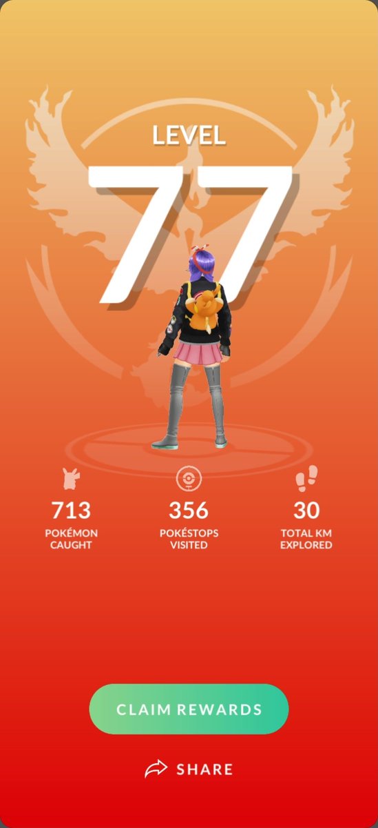 Jazzy2142's tweet image. Finally hit lvl 77 alongside my bestie @sammi74322412 
Let's goo, let the 78 grind begin
#PokemonGO 
#AlwaysInnocent