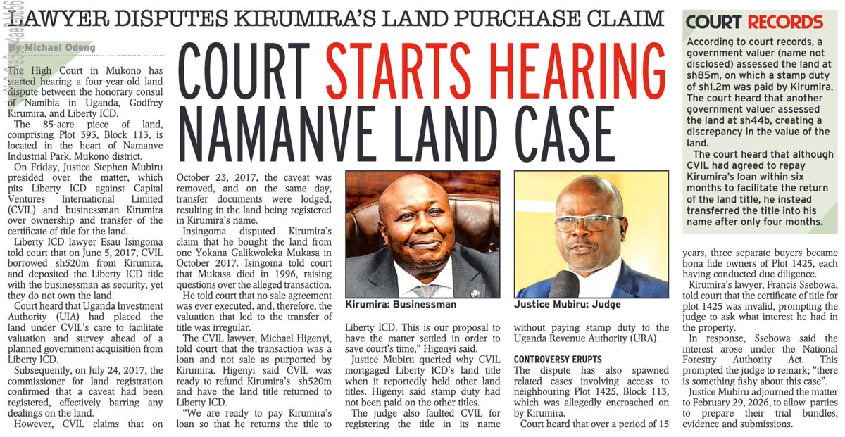 skaheru's tweet photo. Someone should make a movie about this or write a more in-depth story. I laughed at the part where the judge says: "There is something fishy about this case..." #JournalismUG https://t.co/EOBAWXyapb
