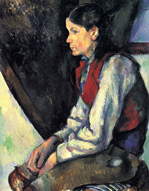 ポール・セザンヌ『赤いチョッキの少年』1888-1890年 ニューヨーク近代